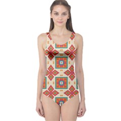 Floral Pattern  Women s One Piece Swimsuit by LalyLauraFLM