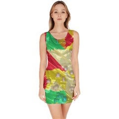 Colorful 3d Texture   Bodycon Dress by LalyLauraFLM