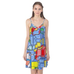 3d Shapes Camis Nightgown by LalyLauraFLM