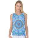 Sapphire Ice Flame, Light Bright Crystal Wheel Women s Basketball Tank Top View1