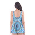Sapphire Ice Flame, Light Bright Crystal Wheel Skater Dress Swimsuit View2