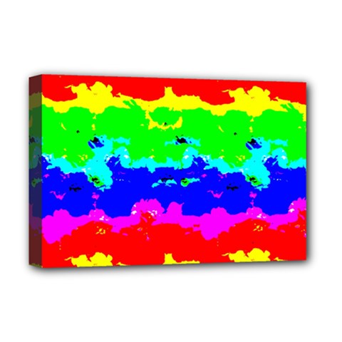 Colorful Digital Abstract  Deluxe Canvas 18  X 12   by dflcprints