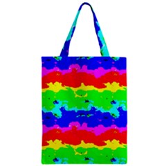 Colorful Digital Abstract  Zipper Classic Tote Bag