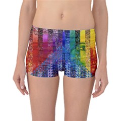 Conundrum I, Abstract Rainbow Woman Goddess  Boyleg Bikini Bottoms by DianeClancy