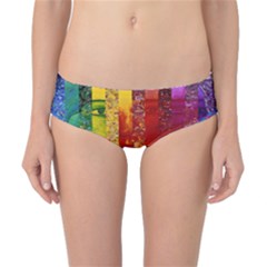 Conundrum I, Abstract Rainbow Woman Goddess  Classic Bikini Bottoms by DianeClancy