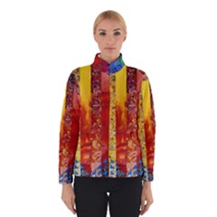 Conundrum I, Abstract Rainbow Woman Goddess  Winterwear by DianeClancy