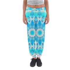 Blue Ice Goddess, Abstract Crystals Of Love Women s Jogger Sweatpants