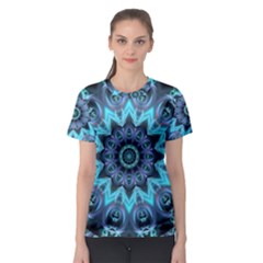 Star Connection, Abstract Cosmic Constellation Women s Sport Mesh Tee