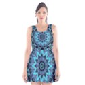 Star Connection, Abstract Cosmic Constellation Scoop Neck Skater Dress View1