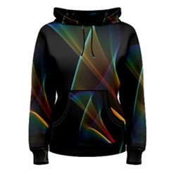 Abstract Rainbow Lily, Colorful Mystical Flower  Women s Pullover Hoodie by DianeClancy