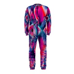 Cosmic Heart Of Fire, Abstract Crystal Palace Onepiece Jumpsuit (kids) by DianeClancy