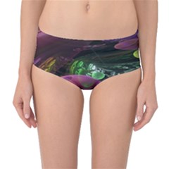 Creation Of The Rainbow Galaxy, Abstract Mid-waist Bikini Bottoms by DianeClancy