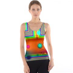 Crossroads Of Awakening, Abstract Rainbow Doorway  Tank Top by DianeClancy