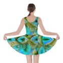 Crystal Gold Peacock, Abstract Mystical Lake Skater Dress View2