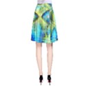 Crystal Lime Turquoise Heart Of Love, Abstract A-Line Skirt View2