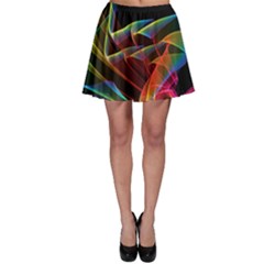 Dancing Northern Lights, Abstract Summer Sky  Skater Skirt by DianeClancy
