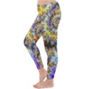 Desert Winds, Abstract Gold Purple Cactus  Winter Leggings  View2