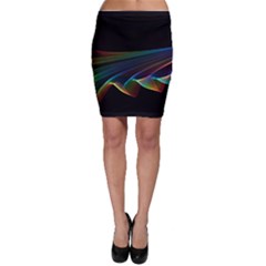  Flowing Fabric Of Rainbow Light, Abstract  Bodycon Skirts by DianeClancy