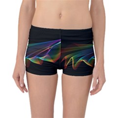  Flowing Fabric Of Rainbow Light, Abstract  Boyleg Bikini Bottoms by DianeClancy