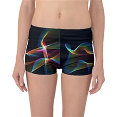 Fluted Cosmic Rafluted Cosmic Rainbow, Abstract Winds Reversible Boyleg Bikini Bottoms by DianeClancy