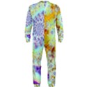 Golden Violet Sea Shells, Abstract Ocean OnePiece Jumpsuit (Men)  View2