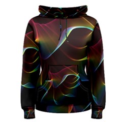 Imagine, Through The Abstract Rainbow Veil Women s Pullover Hoodie by DianeClancy