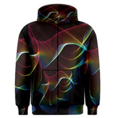 Imagine, Through The Abstract Rainbow Veil Men s Zipper Hoodie by DianeClancy