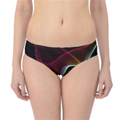 Imagine, Through The Abstract Rainbow Veil Hipster Bikini Bottoms by DianeClancy