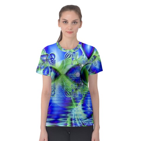 Irish Dream Under Abstract Cobalt Blue Skies Women s Sport Mesh Tee by DianeClancy