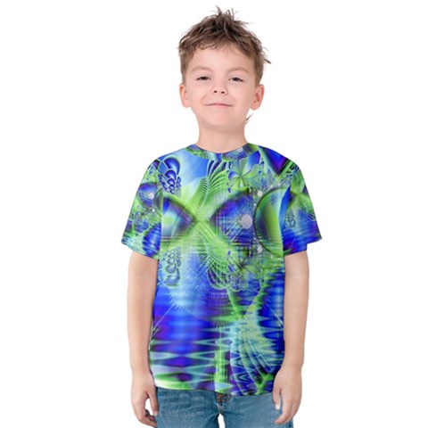 Irish Dream Under Abstract Cobalt Blue Skies Kid s Cotton Tee by DianeClancy