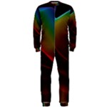 Liquid Rainbow, Abstract Wave Of Cosmic Energy  OnePiece Jumpsuit (Men) 