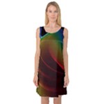 Liquid Rainbow, Abstract Wave Of Cosmic Energy  Sleeveless Satin Nightdress