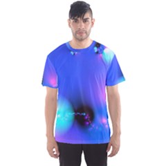 Love In Action, Pink, Purple, Blue Heartbeat 10000x7500 Men s Sport Mesh Tee