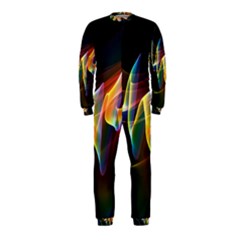 Northern Lights, Abstract Rainbow Aurora Onepiece Jumpsuit (kids) by DianeClancy