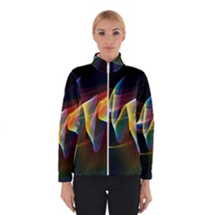 Northern Lights, Abstract Rainbow Aurora Winterwear by DianeClancy