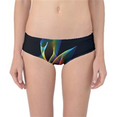 Peacock Symphony, Abstract Rainbow Music Classic Bikini Bottoms by DianeClancy