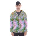 Rose Forest Green, Abstract Swirl Dance Hooded Wind Breaker (Men) View1