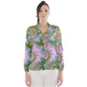 Rose Forest Green, Abstract Swirl Dance Wind Breaker (Women) View1