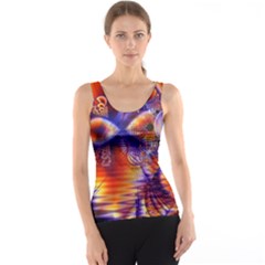 Winter Crystal Palace, Abstract Cosmic Dream (lake 12 15 13) 9900x7400 Smaller Tank Top by DianeClancy