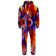 Winter Crystal Palace, Abstract Cosmic Dream (lake 12 15 13) 9900x7400 Smaller Hooded Jumpsuit (men)  by DianeClancy