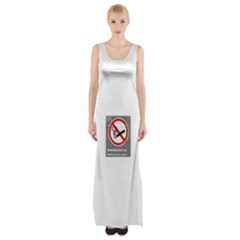 No Smoking  Maxi Thigh Split Dress by MRTACPANS