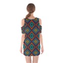 Rhombus pattern          Women s Cutout Shoulder Dress View2