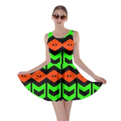 Rhombus And Other Shapes Pattern             Skater Dress by LalyLauraFLM