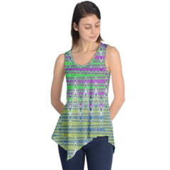 Colorful Zigzag Pattern Sleeveless Tunic