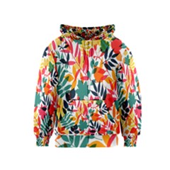 Seamless Autumn Leaves Pattern  Kids  Zipper Hoodie