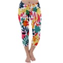 Seamless Autumn Leaves Pattern  Capri Winter Leggings  View1