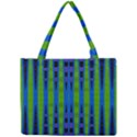 Blue Green Geometric Mini Tote Bag View1