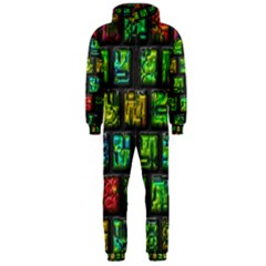 Colorful Buttons               Hooded Jumpsuit (men) by LalyLauraFLM