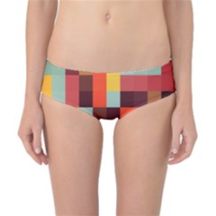 Tiled Colorful Background Classic Bikini Bottoms by TastefulDesigns