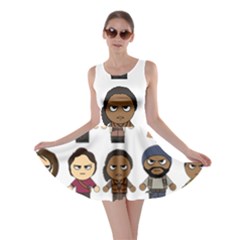 The Walking Dead   Main Characters Chibi   Amc Walking Dead   Manga Dead Skater Dress by PTsImaginarium